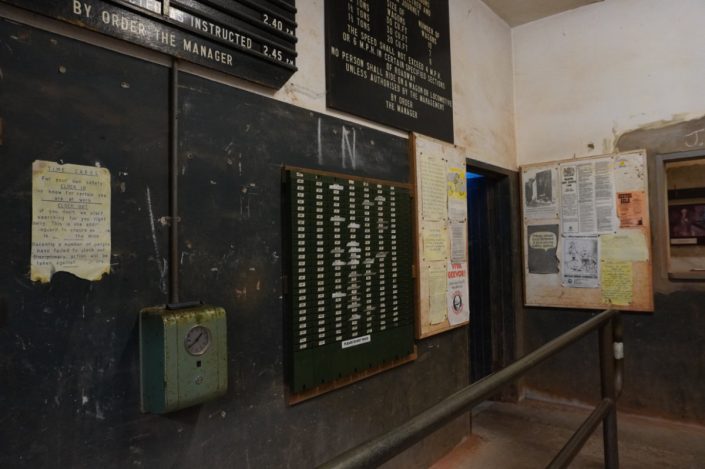 Geevor Tin Mine, Cornwall, clocking in