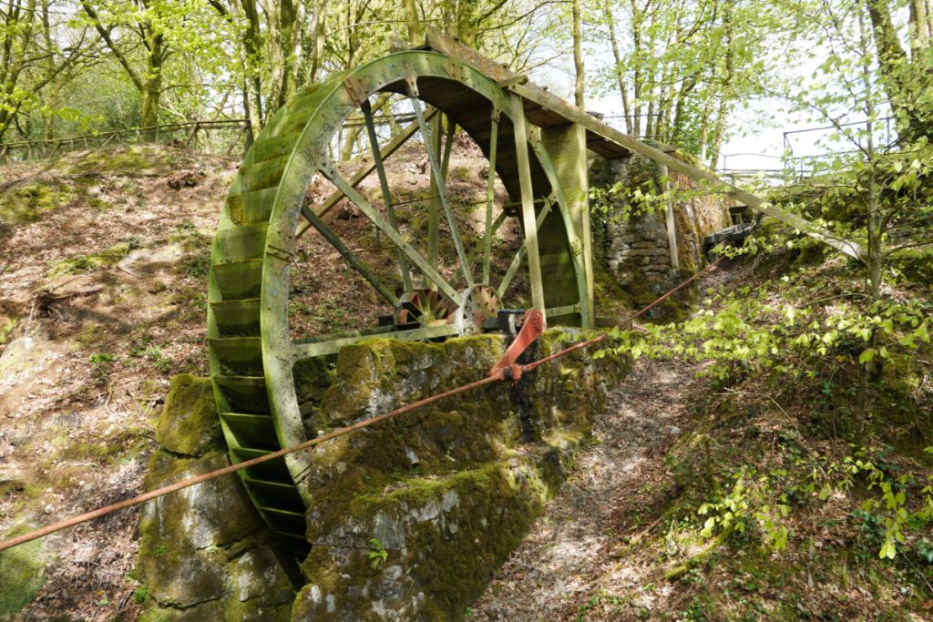 Wheal Martyn power water wheel, St Austell
